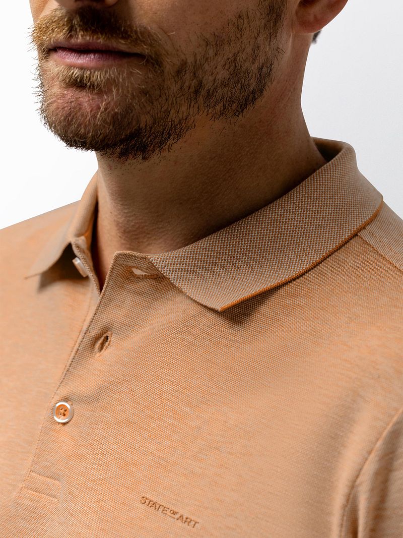State of Art Polo Shirt Orange - Größe 3XL günstig online kaufen
