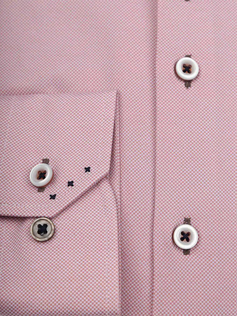 R2 Hemd Technical Knitted Dobby Coral - Größe 44 günstig online kaufen