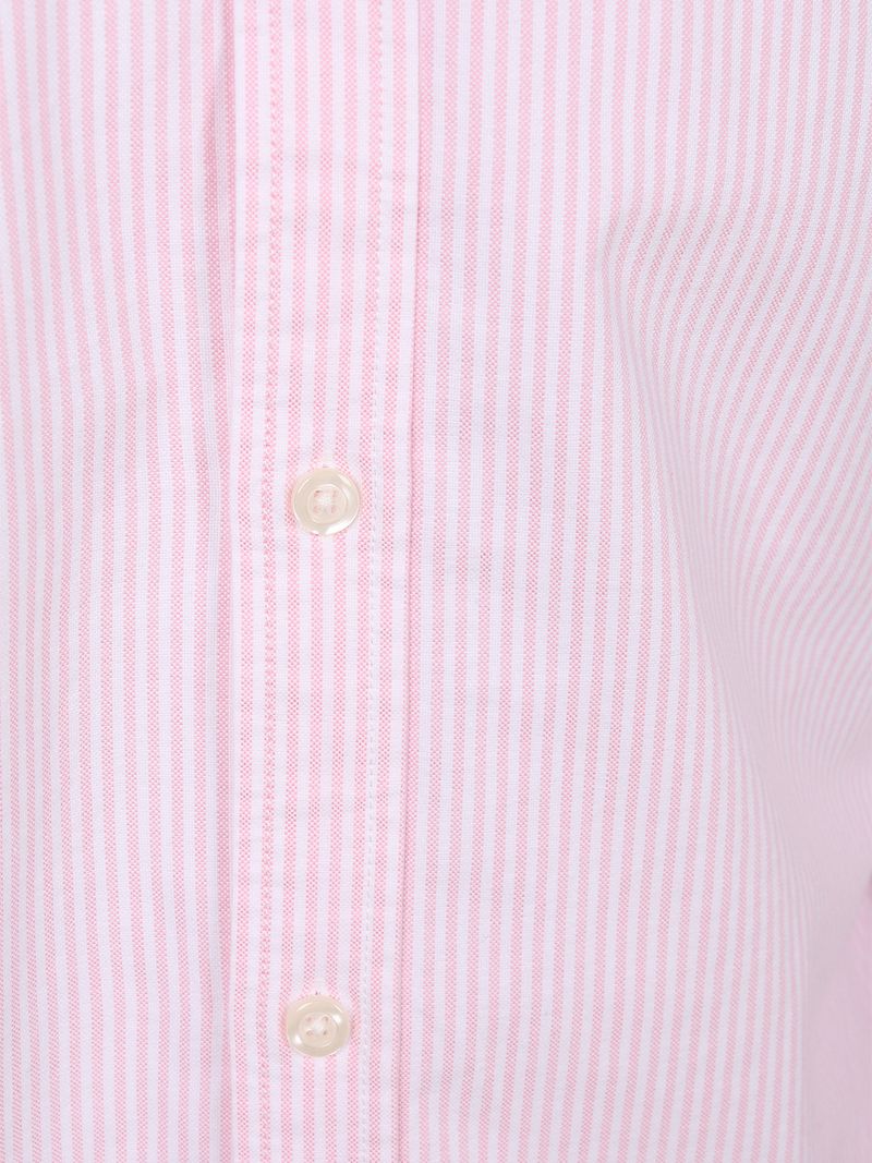 Steppin' Out Hemd Oxford Streifen Rosa - Größe L günstig online kaufen