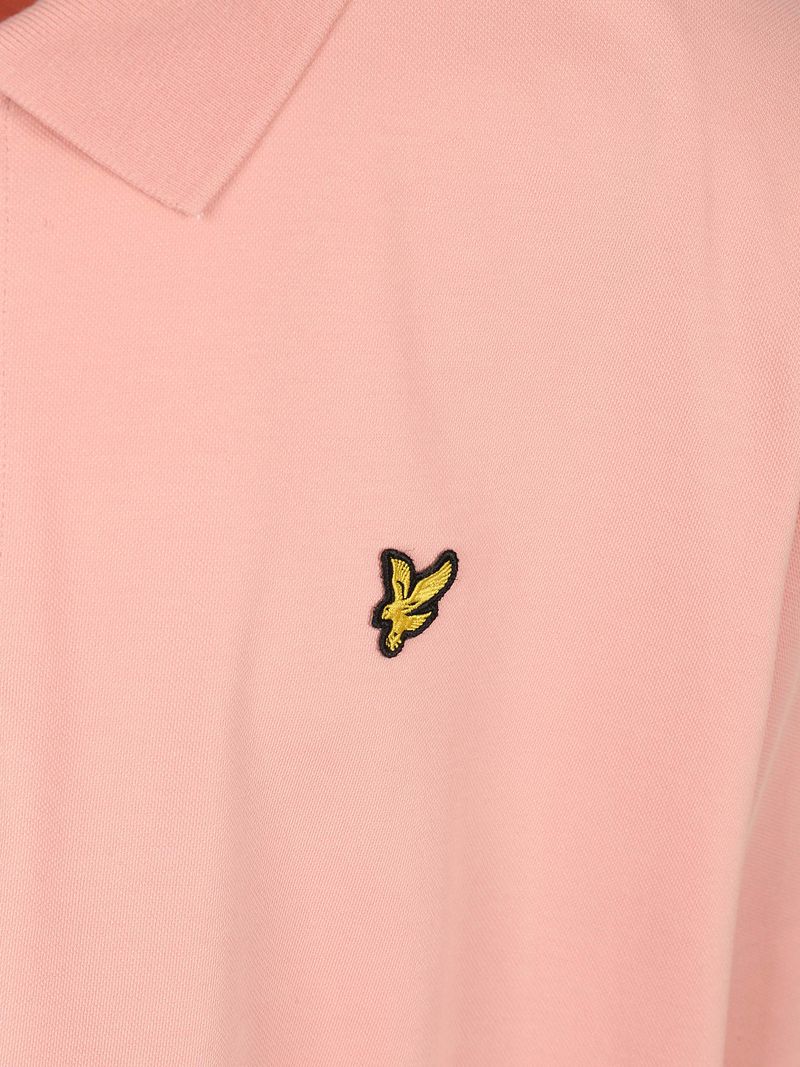 Lyle and Scott Plussize Poloshirt Grapefruit Rosa - Größe 4XL günstig online kaufen