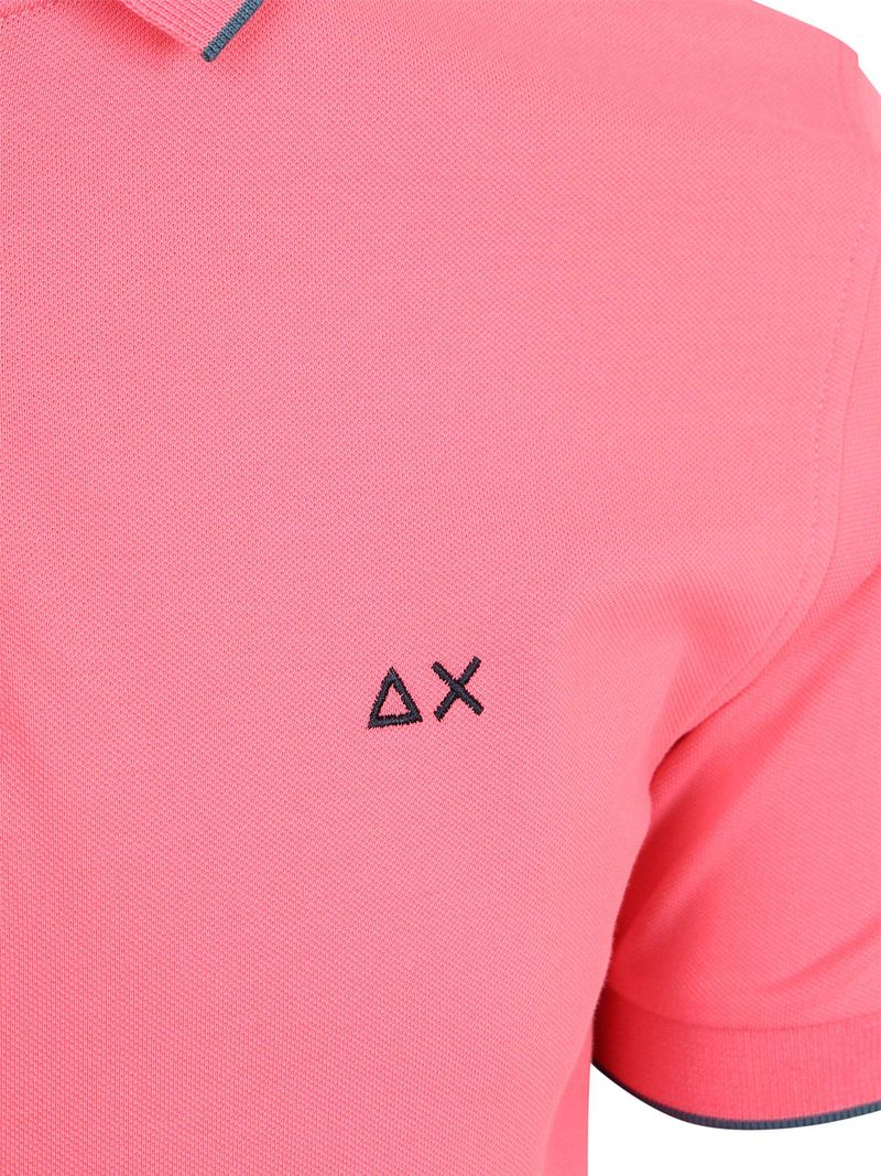 Sun68 Poloshirt Small Stripe Collar Rosa - Größe 3XL günstig online kaufen