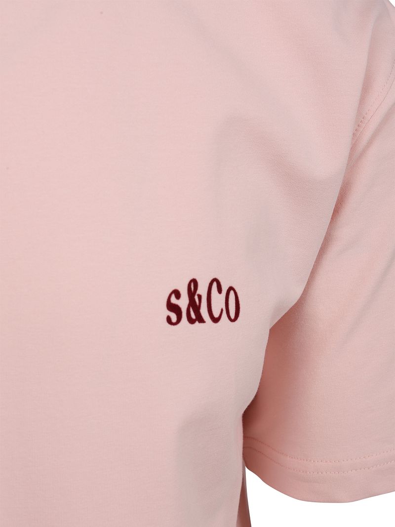 Supply & Co T-Shirt Backprint Rosa - Größe M günstig online kaufen