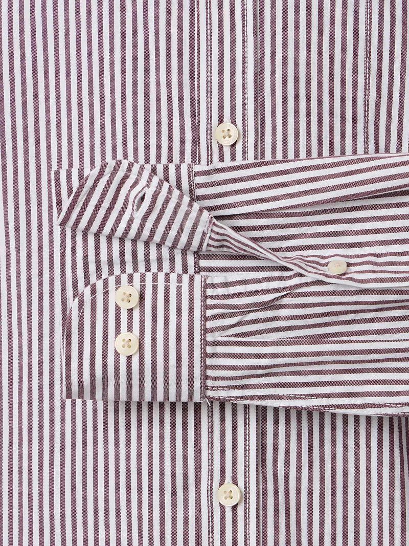Casa Moda Freizeithemd Streifen Burgundy - Größe L günstig online kaufen