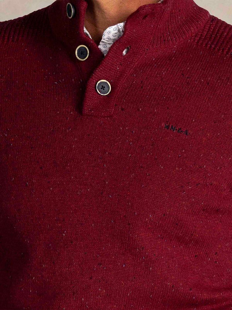 NZA Pullover Mocker Conor Melange Cherry Red - Größe XXL günstig online kaufen