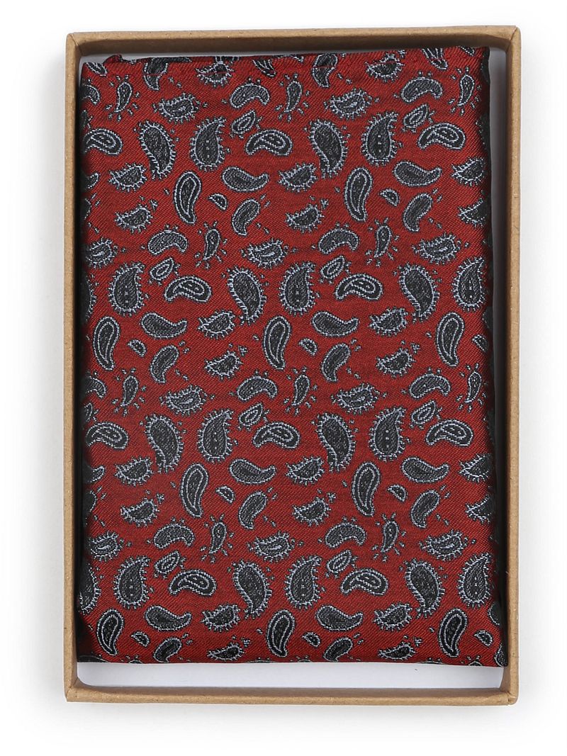 Suitable Seide Einstecktuch Paisley Bordeaux - günstig online kaufen