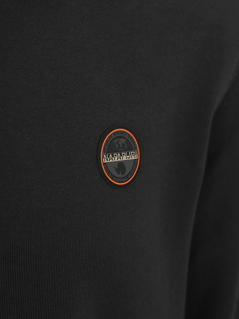 Napapijri Badge Hoodie Schwarz - Größe XL günstig online kaufen