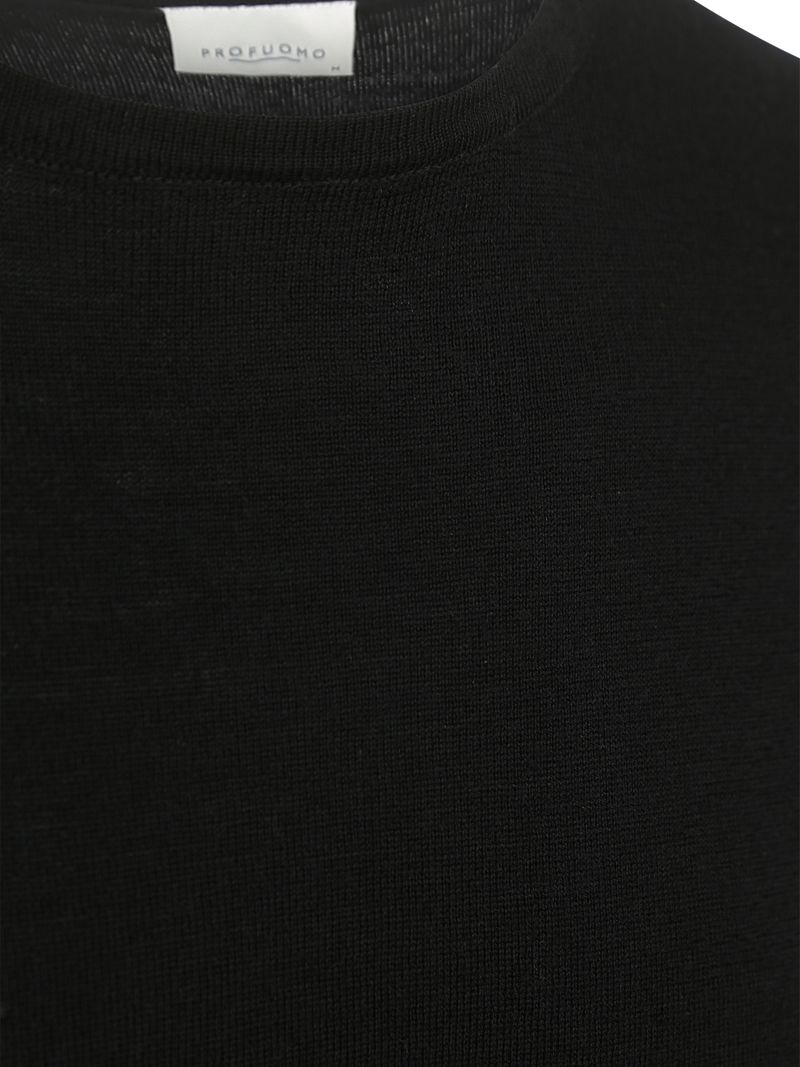 Profuomo Pullover Merinowolle Schwarz - Größe XL günstig online kaufen