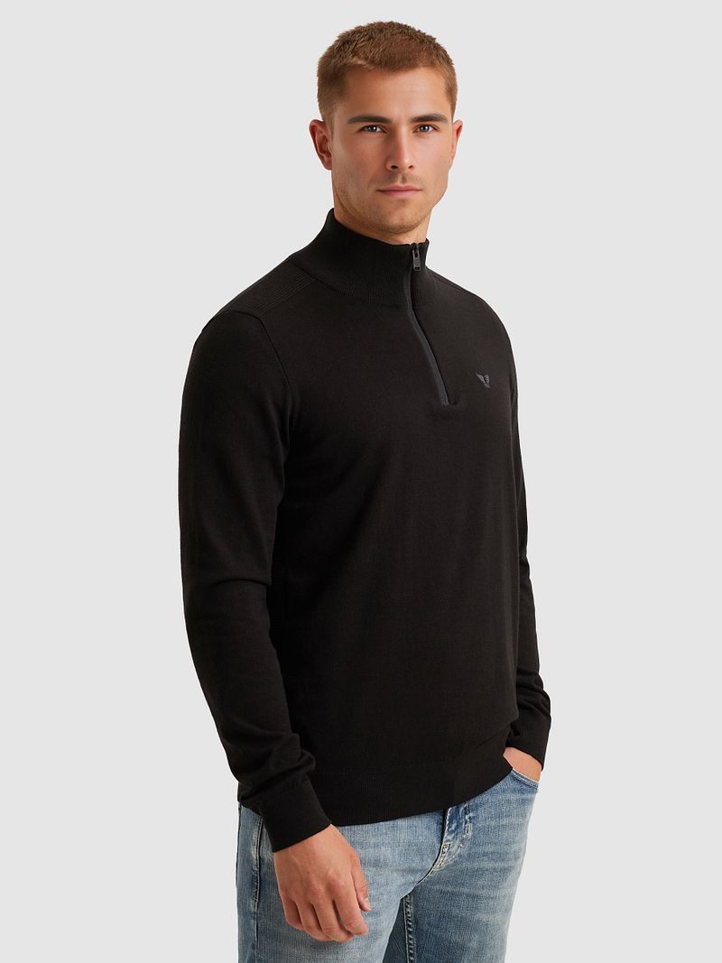 PME Legend Half Zip Sweater Schwarz - Größe L günstig online kaufen