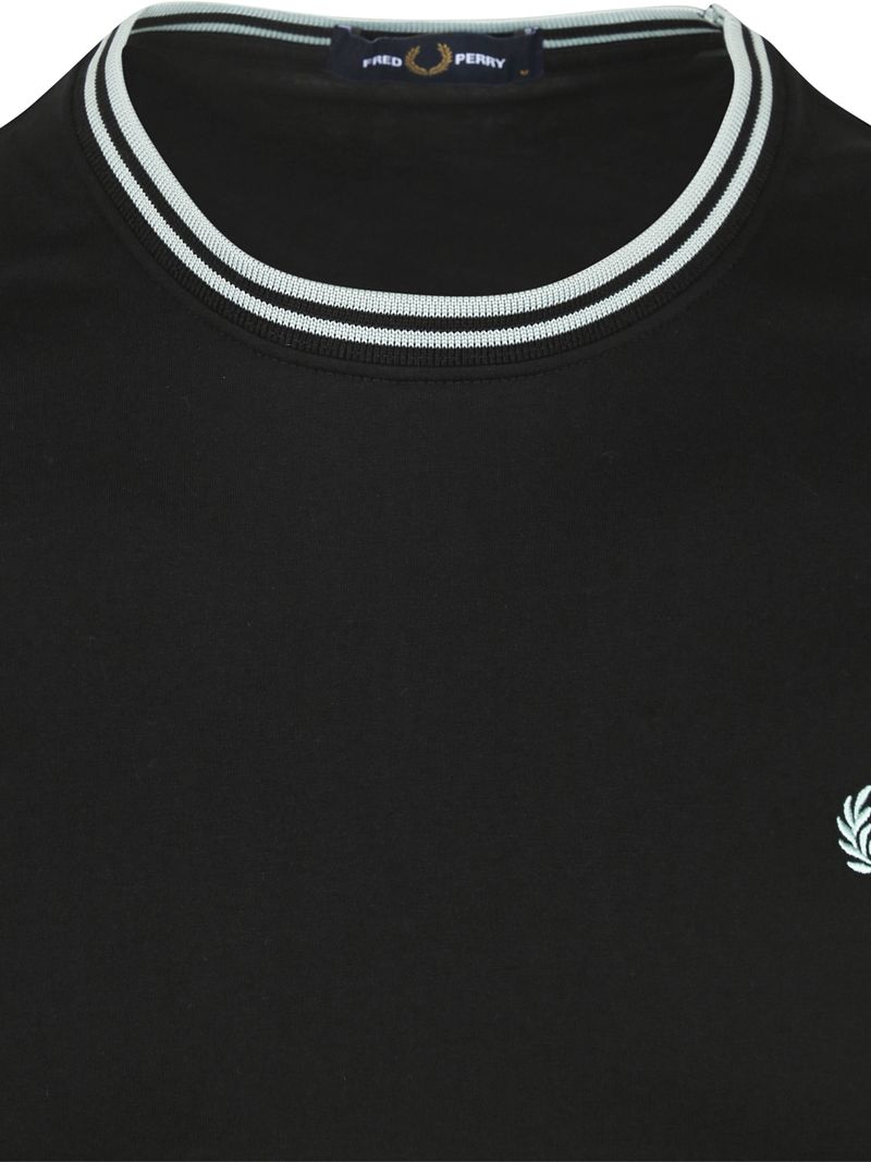 Fred Perry M1588 Twin Tipped T Shirt Schwarz - Größe XXL günstig online kaufen
