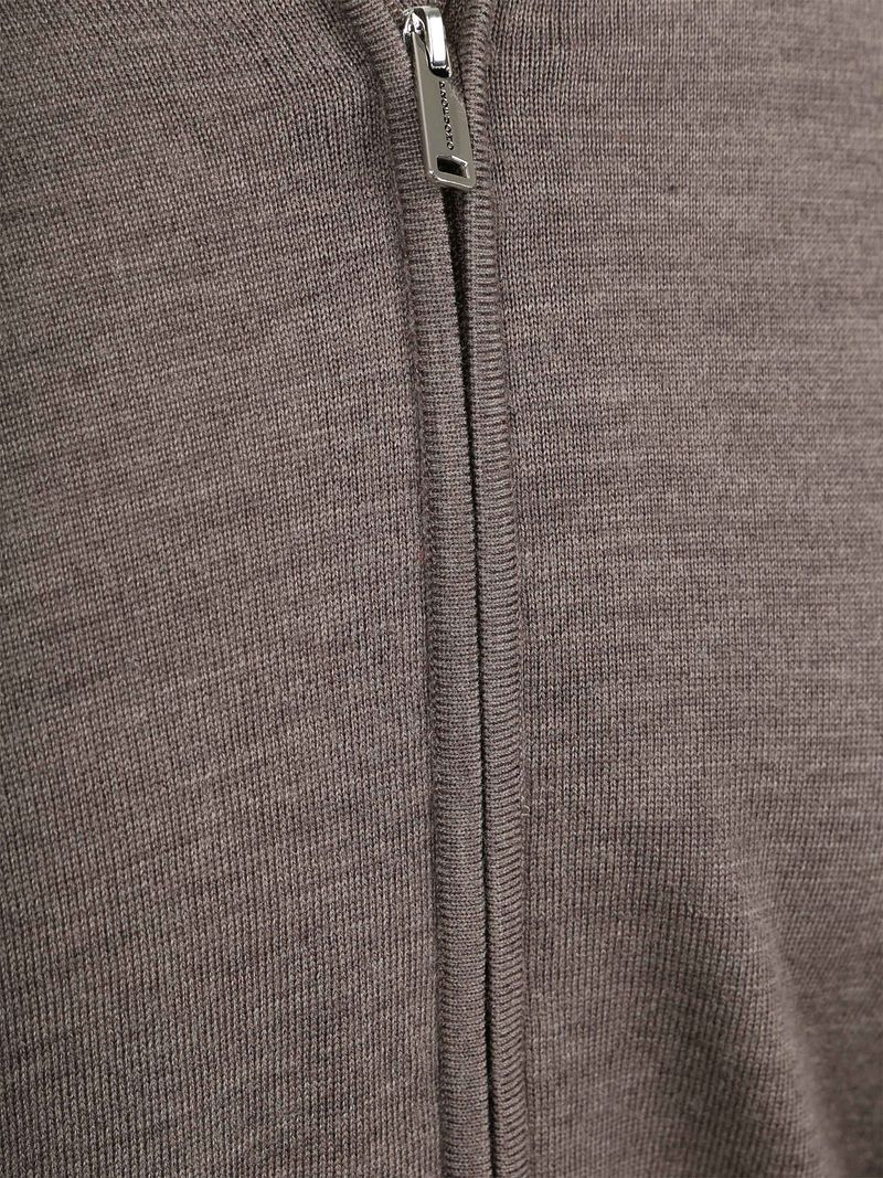 Profuomo Strickjacke Merinowolle Taupe - Größe M günstig online kaufen