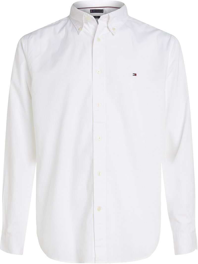 Tommy Hilfiger Poplin Hemd Flex Weiß - Größe L günstig online kaufen