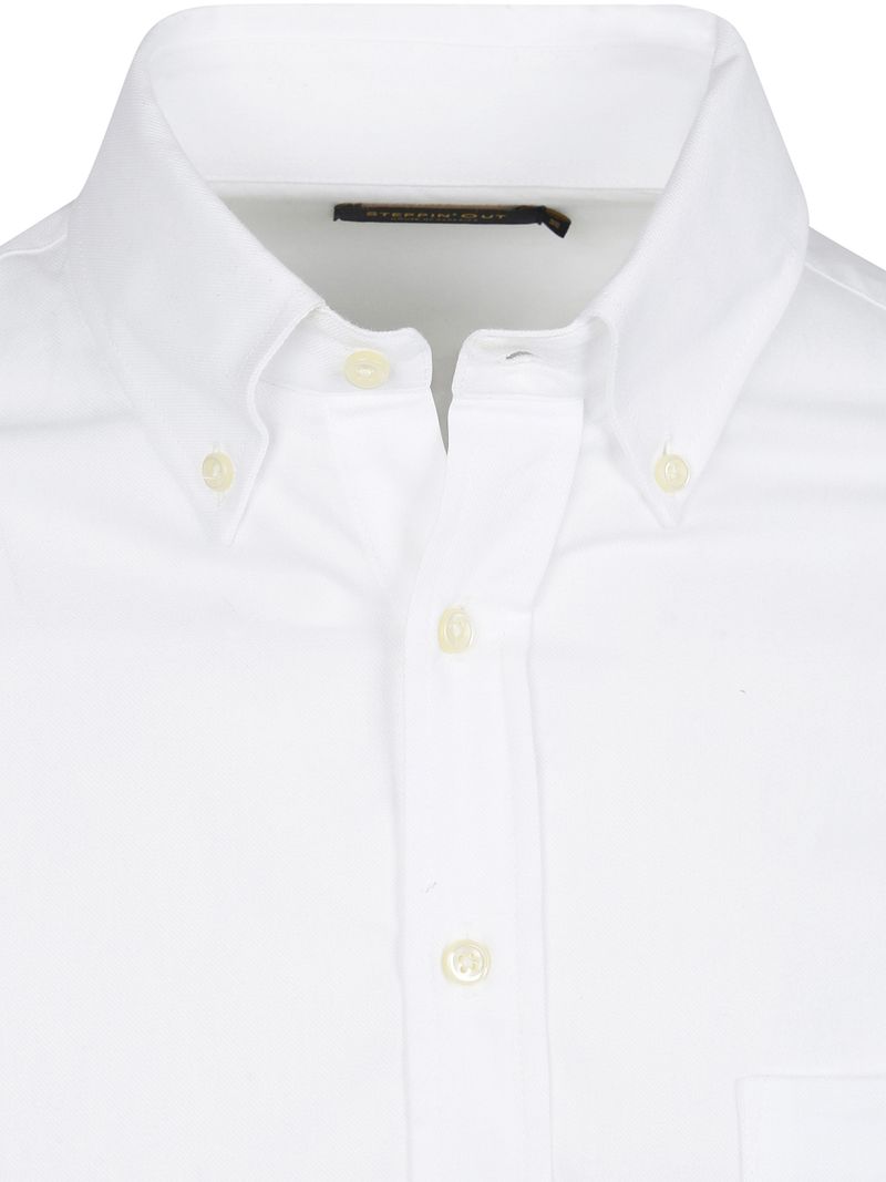 Steppin' Out Hemd Twill Brusttasche Weiß - Größe L günstig online kaufen