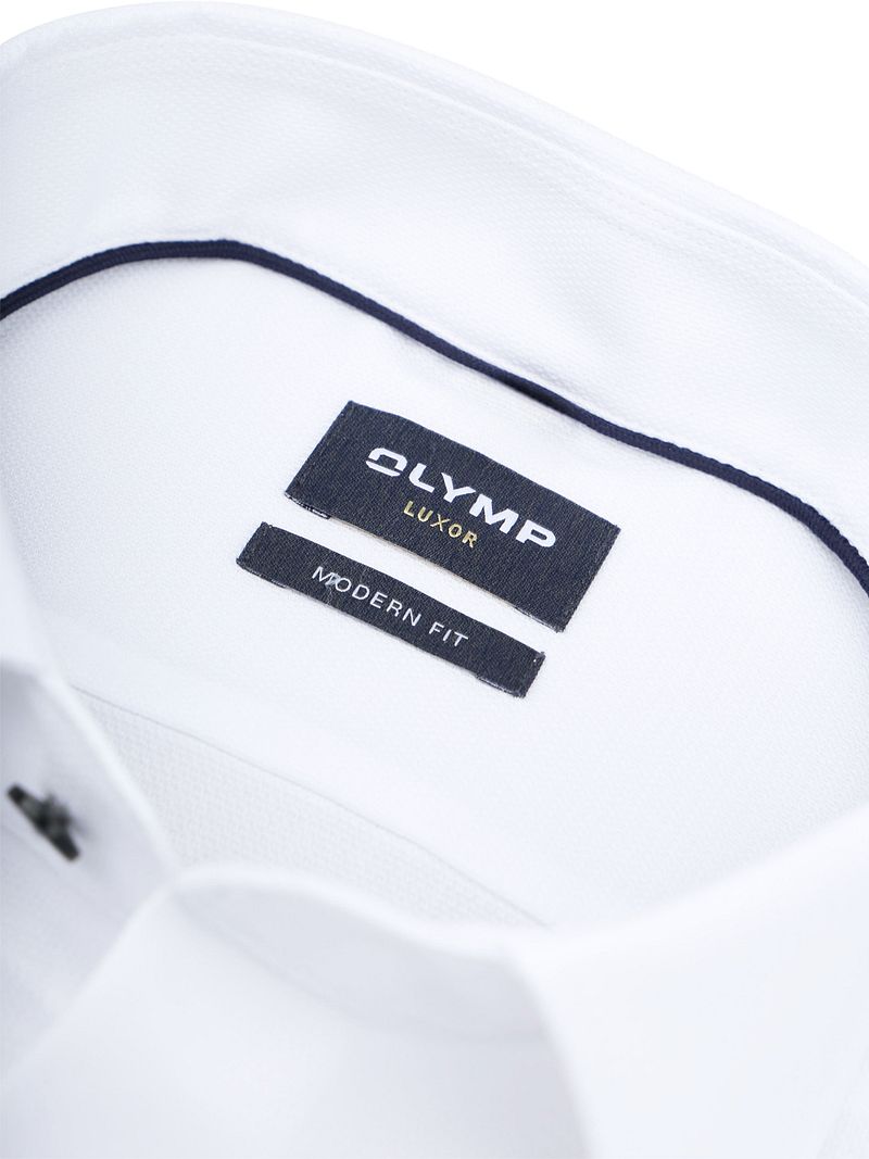 OLYMP Luxor Hemd Structure Weiß - Größe 46 günstig online kaufen