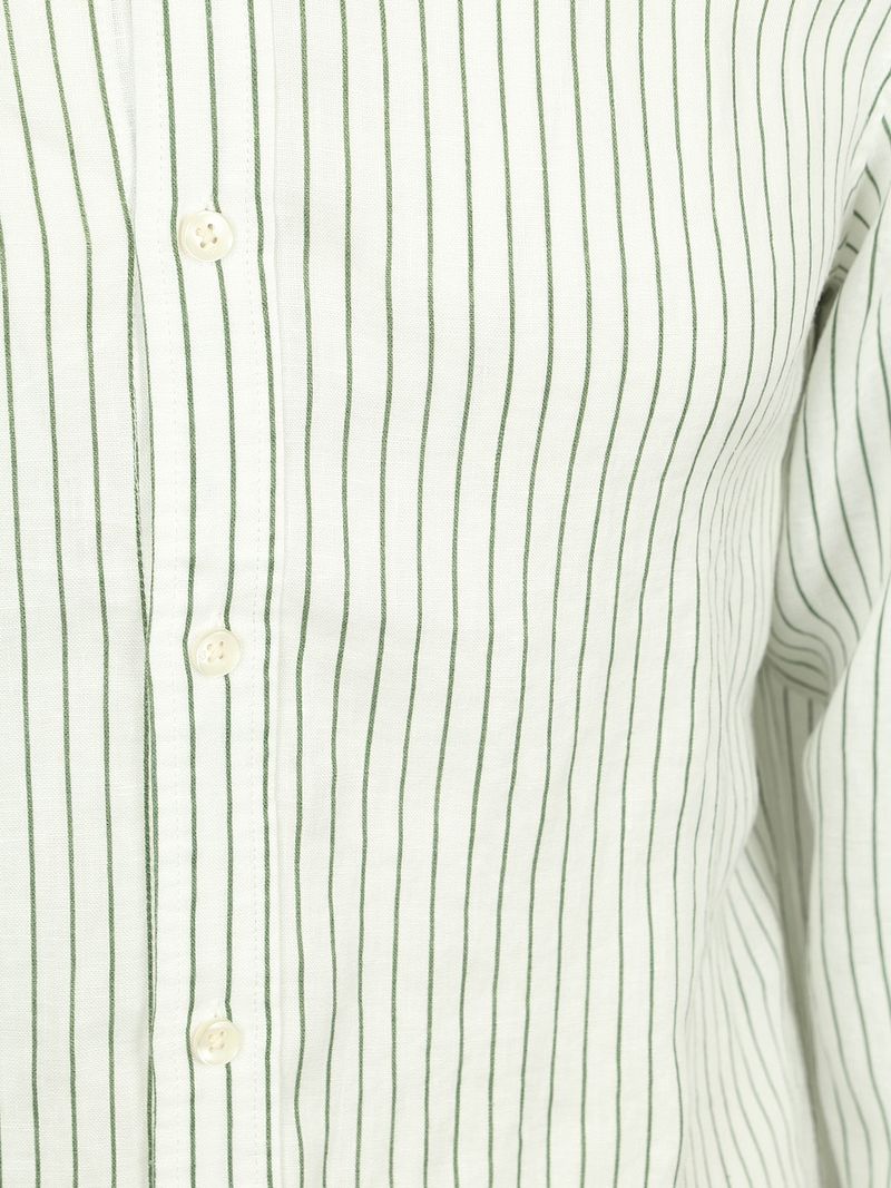 Scotch and Soda Leinenhemd Streifen Weiß - Größe M günstig online kaufen