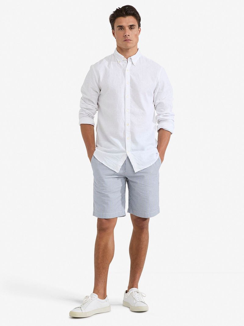 McGregor Hemd Linen Blend Weiß - Größe M günstig online kaufen