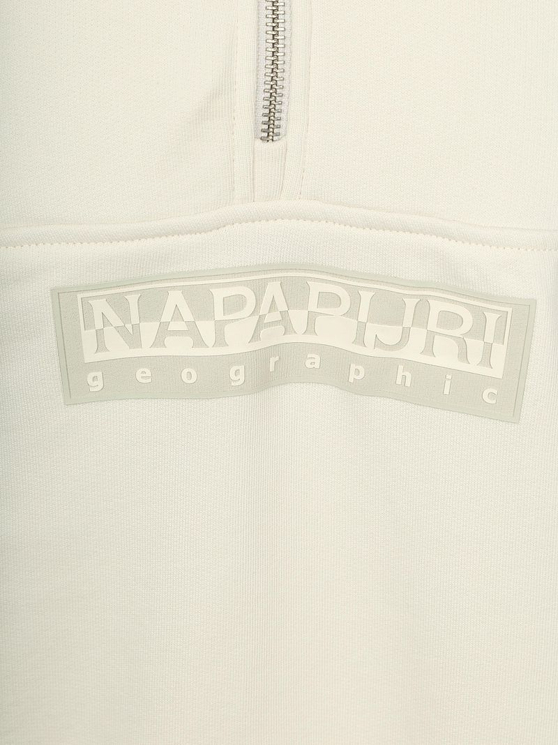 Napapijri Half-Zip Sweater Off White - Größe XXL günstig online kaufen