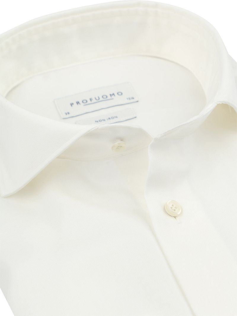 Profuomo Twill Hemd Off White - Größe 40 günstig online kaufen