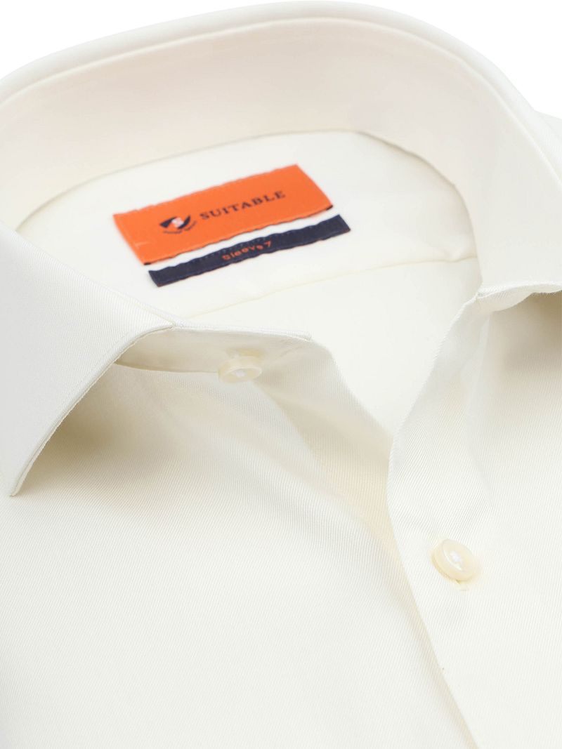 Suitable Hemd Extra Long Sleeves Twill Ecru - Größe 44 günstig online kaufen