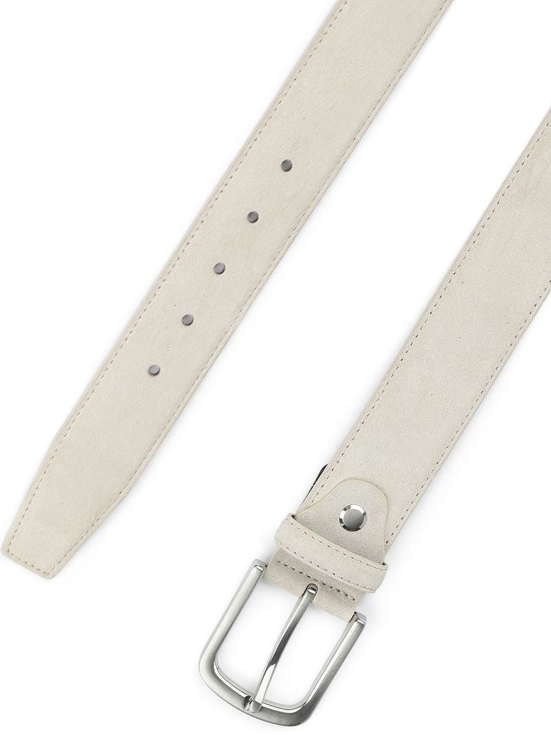 Suitable Ledergürtel Wildleder Weiß - Größe 95 günstig online kaufen