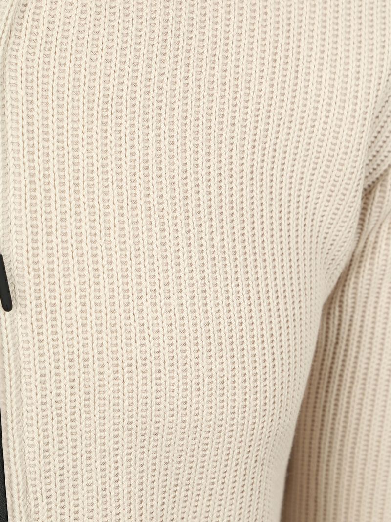 No Excess-Strickjacke Knitted Rib Structure Ecru - Größe XXL günstig online kaufen