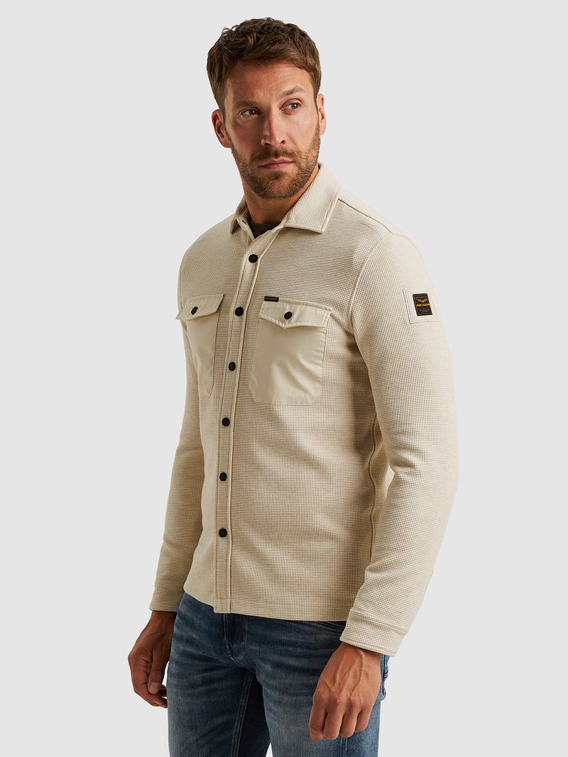 PME Legend Hemdjacke Waffle Ecru - Größe XL günstig online kaufen