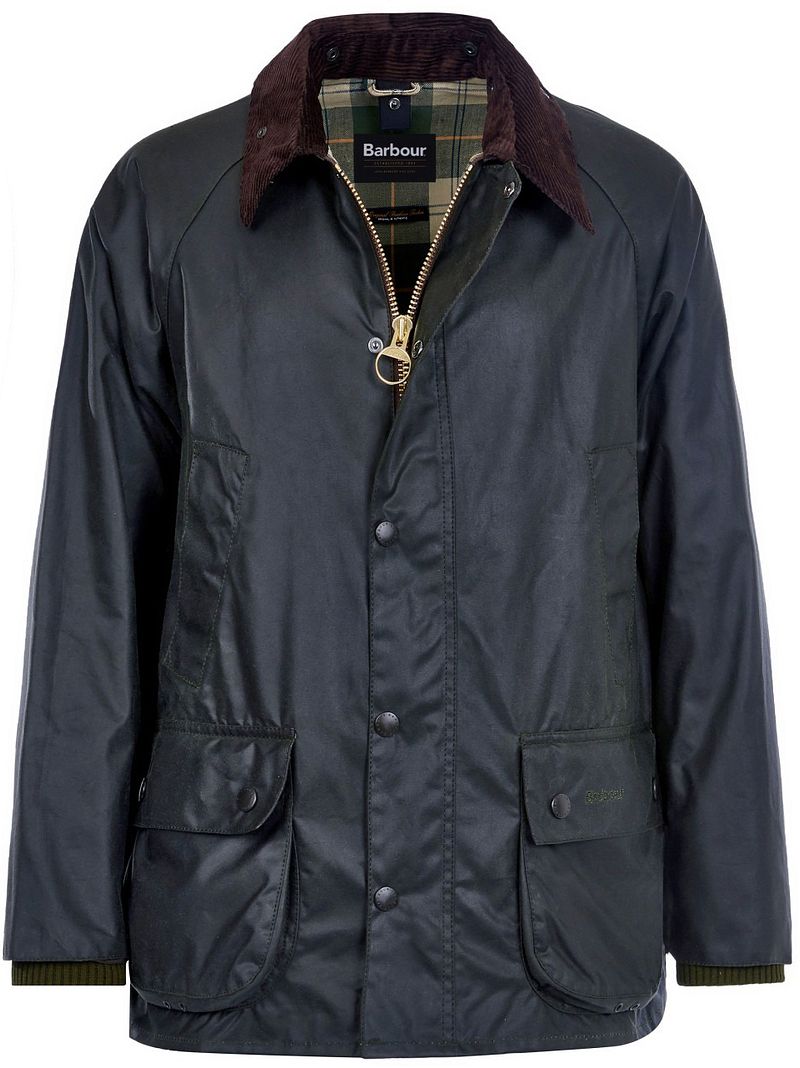 Barbour Bedale Wachsjacke Dunkelgrün - Größe 48 günstig online kaufen