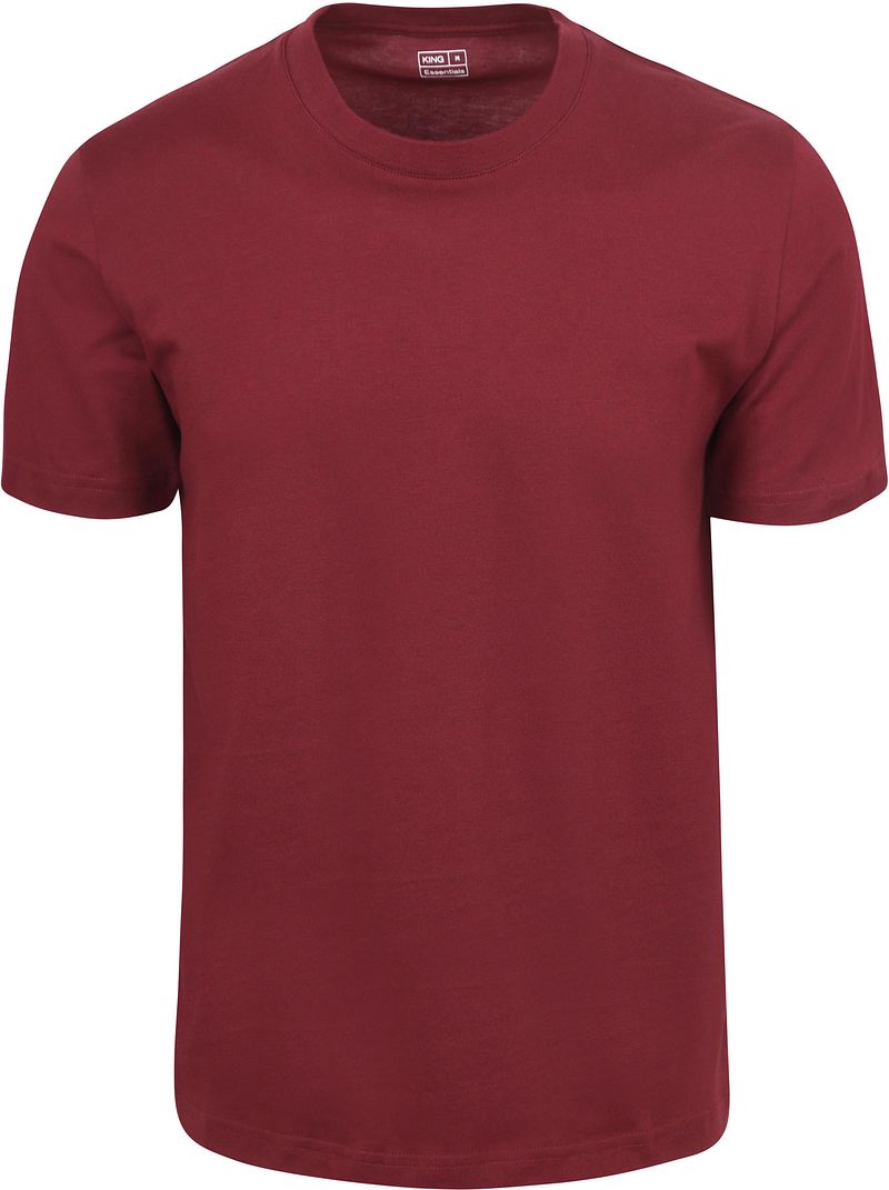 King Essentials The Steve T-Shirt Bordeaux - Größe S