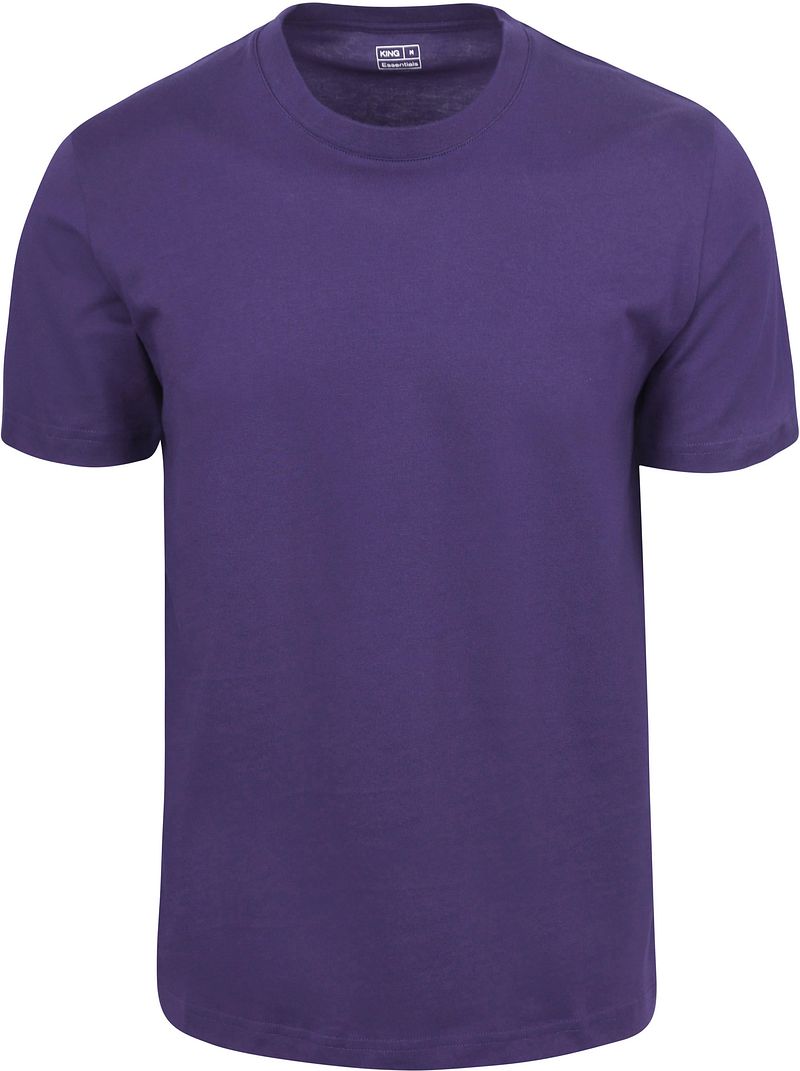 KING Essentials The Steve T-Shirt Donkerpaars