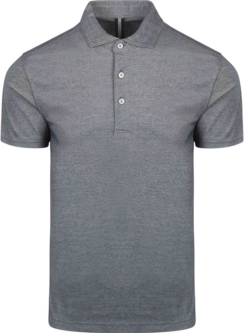 Profuomo Poloshirt Luxury Knitted Melange Blau - Größe M günstig online kaufen