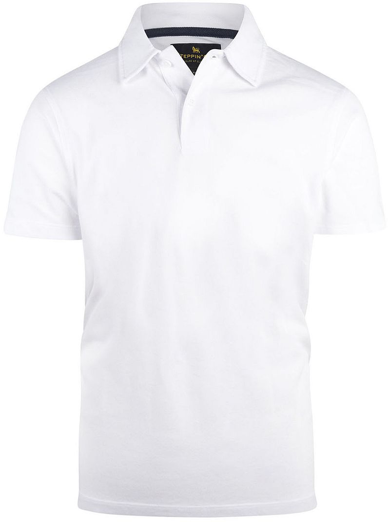 Steppin' Out Polo Sports Weiß - Größe Xxl