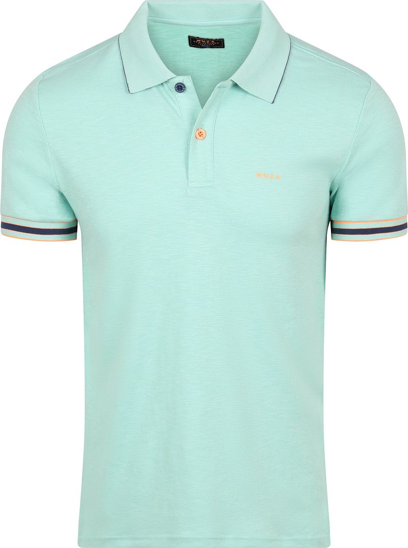New zealand auckland NZA Polo Bay Jacquard Mist Groen