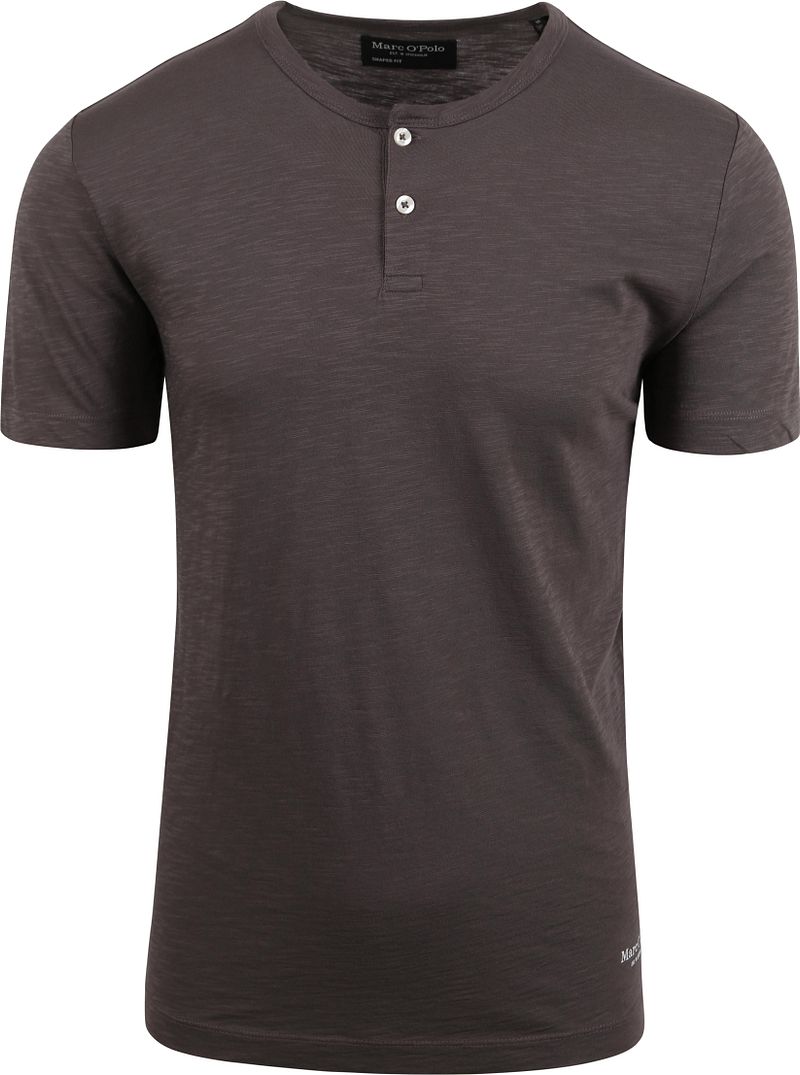 Marc O'Polo T-Shirt Slub Braun - Größe XXL
