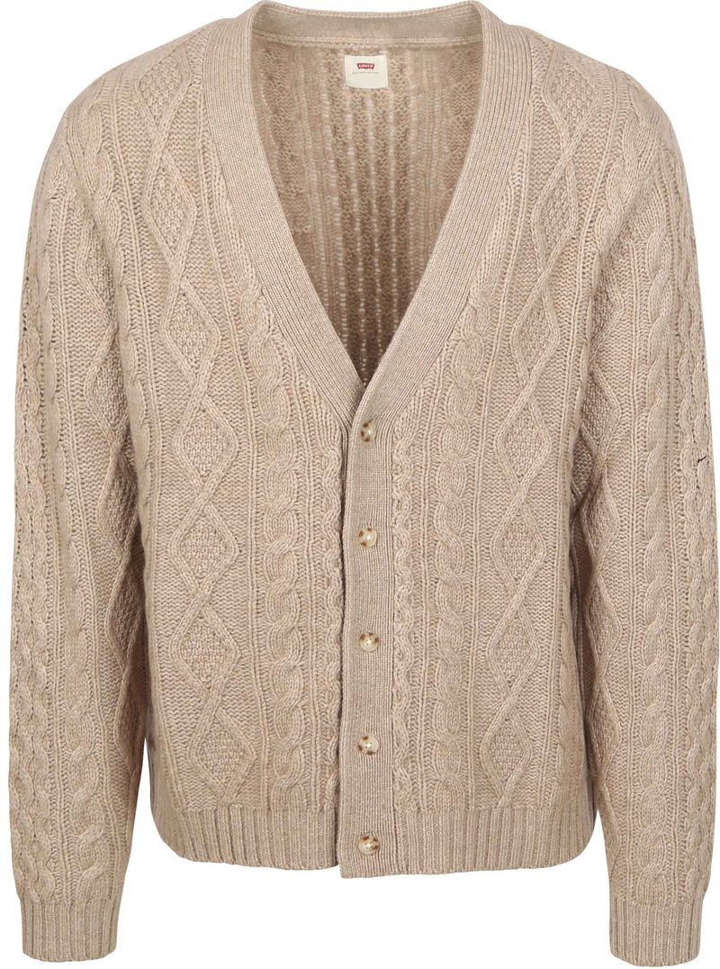 Levi's Original Cardigan Valencia Beige - Größe M günstig online kaufen