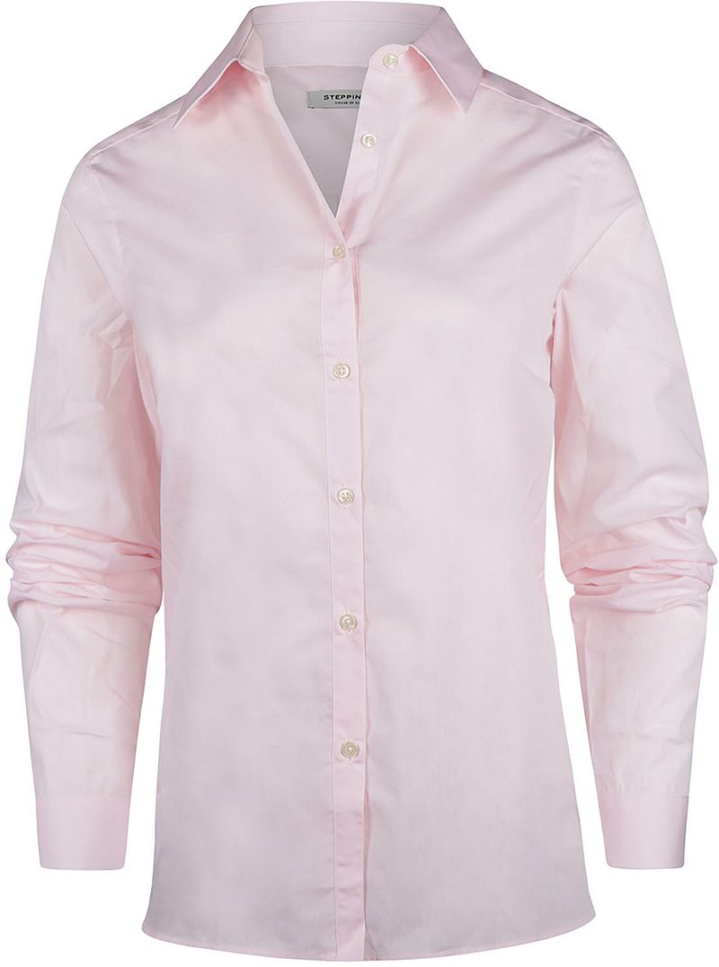 Steppin' Out Bluse Bibi Poplin Damen Hellrosa - Größe XS