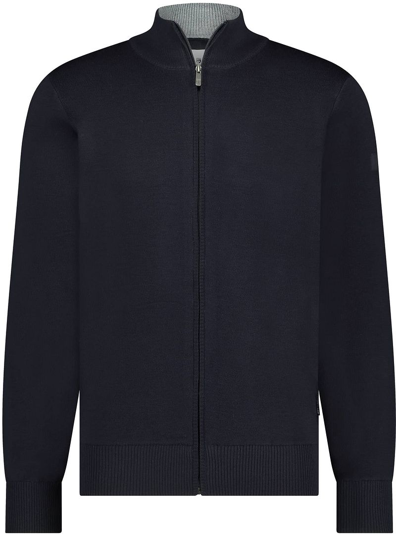 State Of Art Strickjacke Wool Blend Navy - Größe 4XL günstig online kaufen