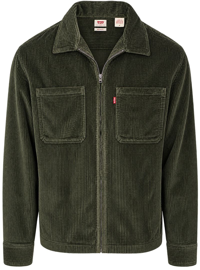 Levi's Shirt Boxy Zip up Grün - Größe L