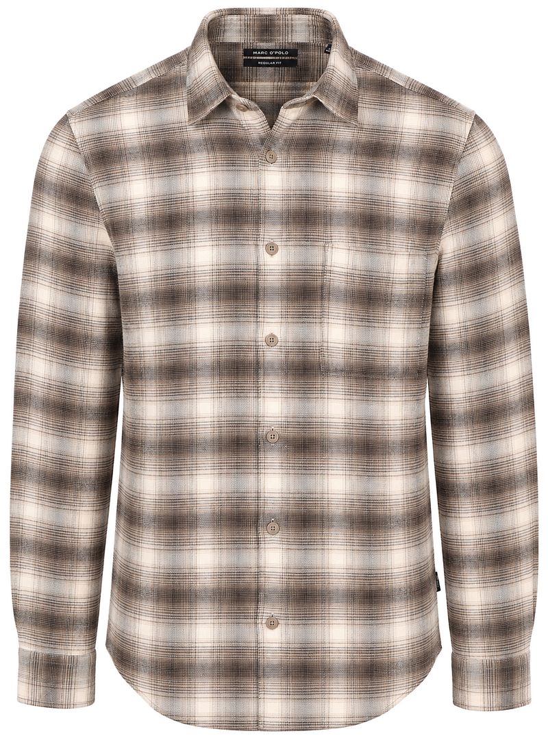 Marc O'Polo Shirt Check Bruin
