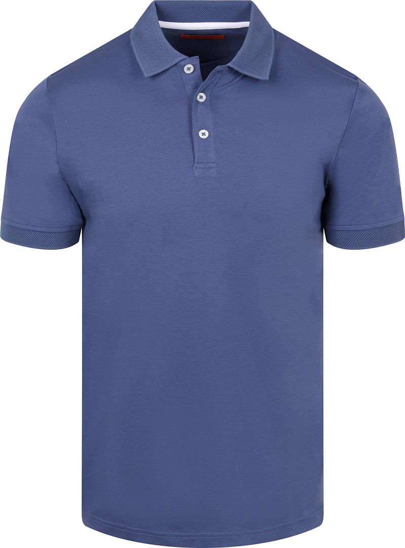Suitable Boris Liquid Poloshirt Royal Blue - Größe L
