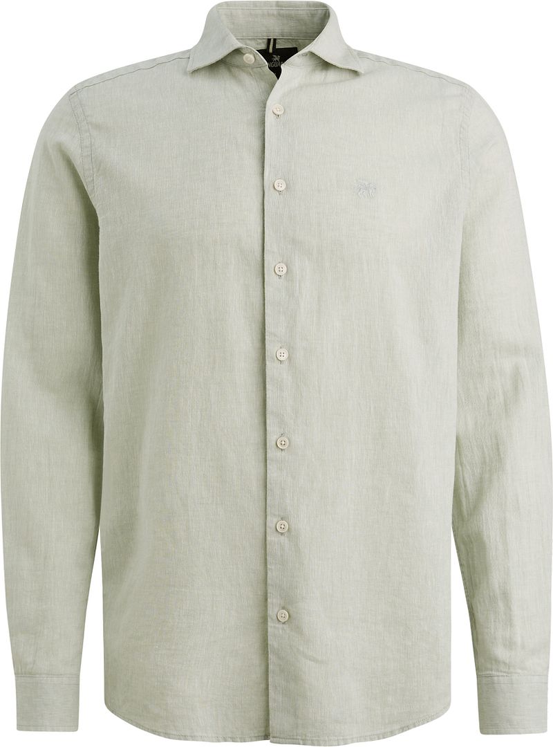Vanguard Hemd Leinen Blend Hellgrün - Größe 3XL
