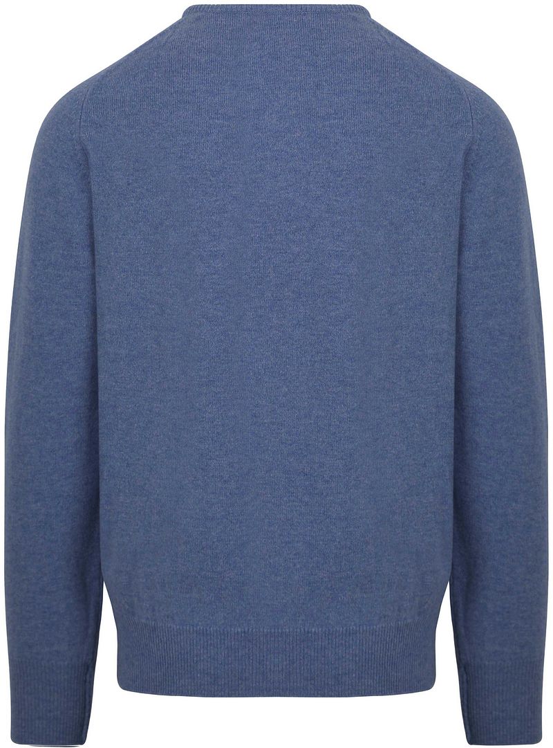 William Lockie O-Auschnitt Pullover Lammwolle Indigo - Größe 3XL günstig online kaufen