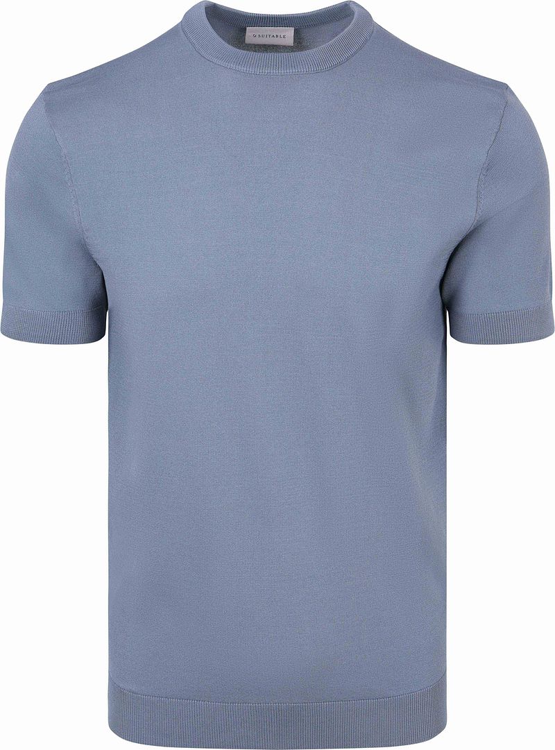 Suitable Knitted T-shirt Wake Steel Blue - Größe S günstig online kaufen