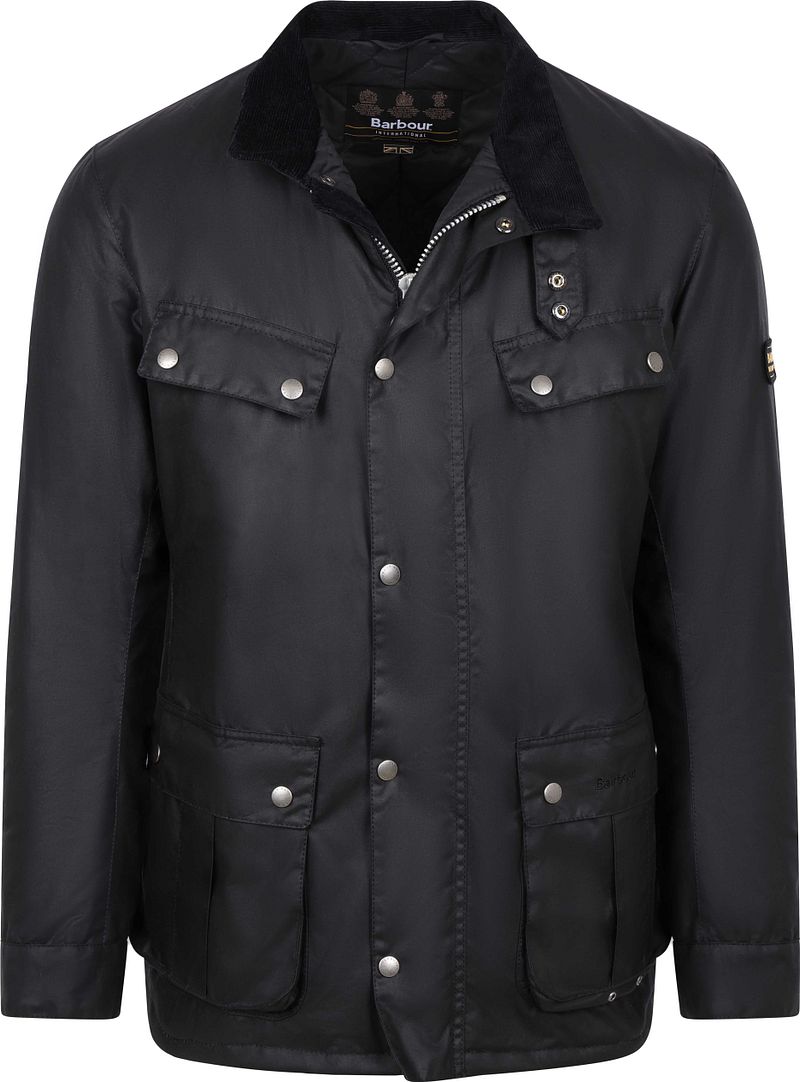 Barbour International Duke Waxjas Zwart