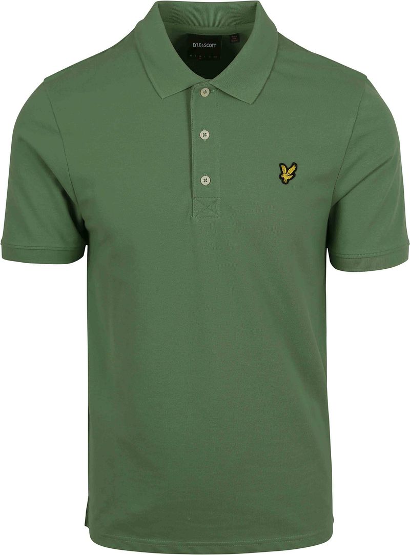 Lyle und Scott Polo Plain Grün - Größe XXL günstig online kaufen