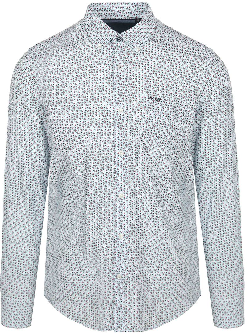 NZA Hemd Aidan Print Blau - Größe L günstig online kaufen