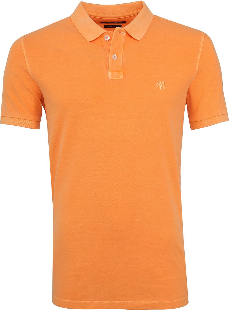 Marc O'Polo Polo Garment Dyed Papaya Oranje