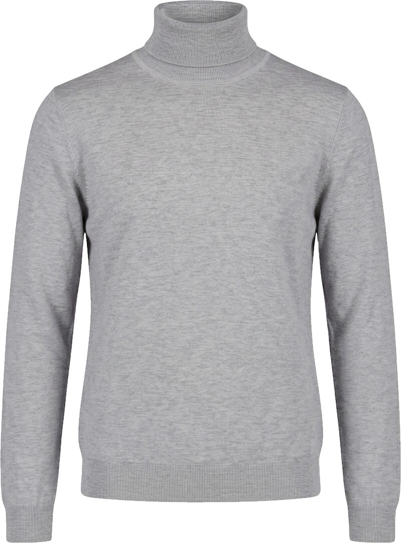 Steppin' Out Damen Rollkragenpullover Lammwolle Grau - Größe XXL