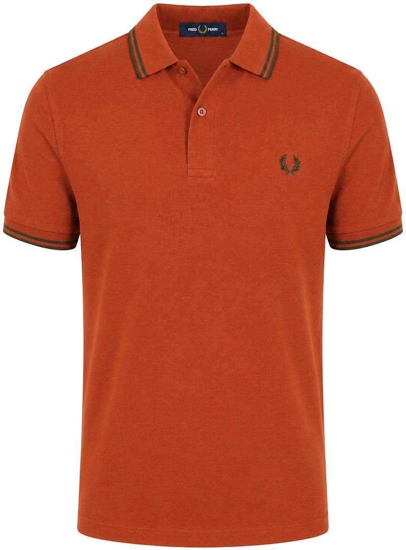 Fred Perry Polo Tipped M3600 Brique 81C