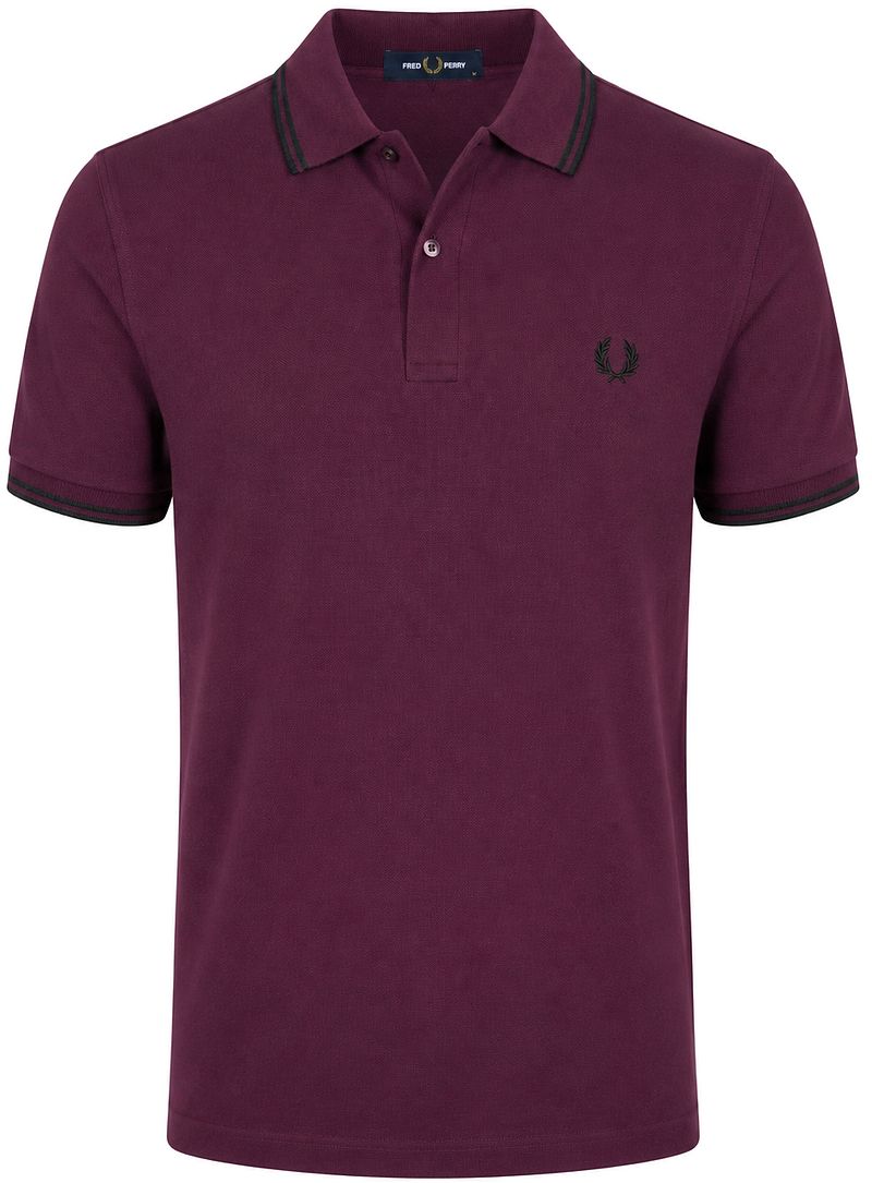 Fred Perry Polo Tipped M3600 Plum 84C