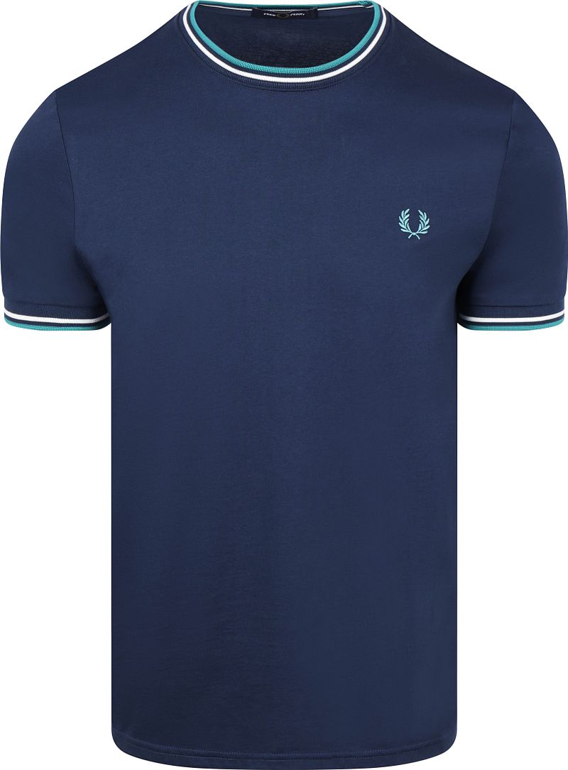 Fred Perry Twin Tipped T-shirt Donkerblauw 86A
