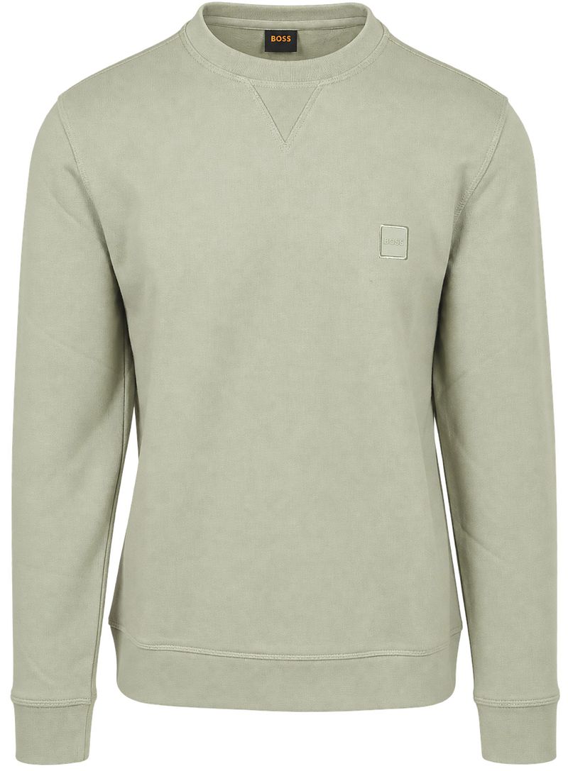 Boss Sweater Westart Licht Groen